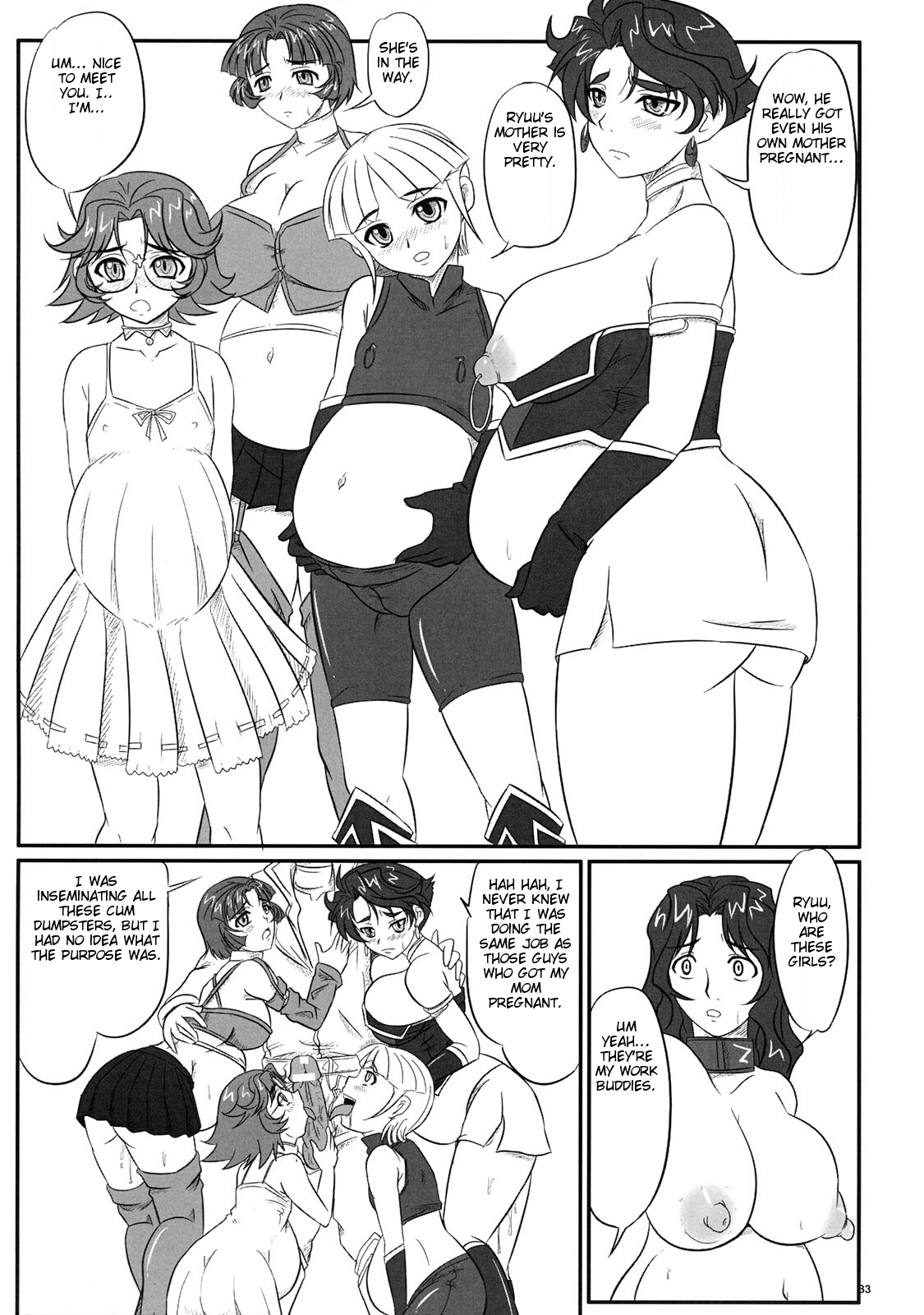 (ABC 5) [Nozarashi (Nozarashi Satoru)] Haramizuma -Yukiko Yui Orie- (Various) [English] [Brolen] page 33 full