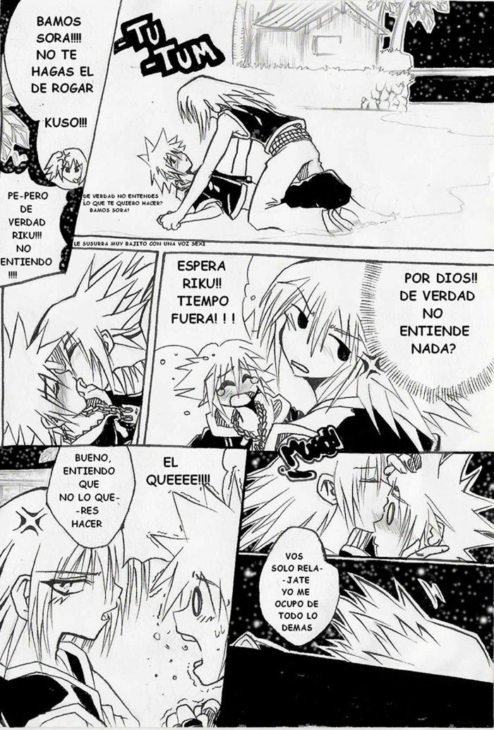 Unknown Kingdom Hearts Yaoi Doujin (Sora x Riku) page 14 full