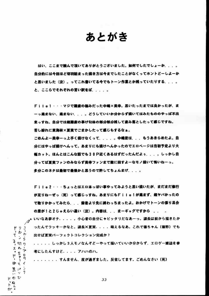 (C61) [W'Walker (Shino no Maria)] BPF Bokutou Private File (You're Under Arrest) page 32 full