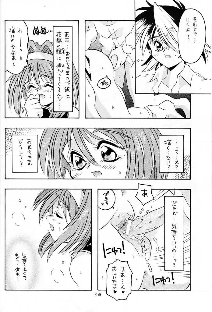 (C61) [Kyuushuu Settoudan, Unaginobori (Bau Bau, Tatsuya Kamishima, Yokoi Rego)] Dual Process (Sister Princess) page 45 full