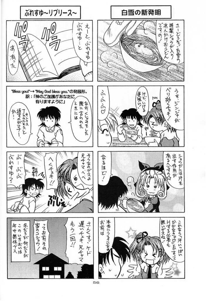 (C61) [Kyuushuu Settoudan, Unaginobori (Bau Bau, Tatsuya Kamishima, Yokoi Rego)] Dual Process (Sister Princess) page 53 full