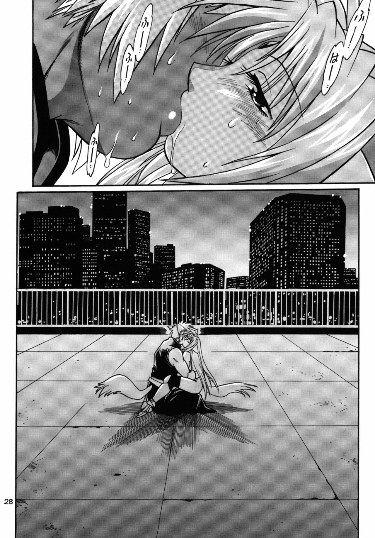 (SC34) [Studio Katsudon (Manabe Jouji)] Kemonotachi no Bansan (Mahou Shoujo Lyrical Nanoha) page 28 full