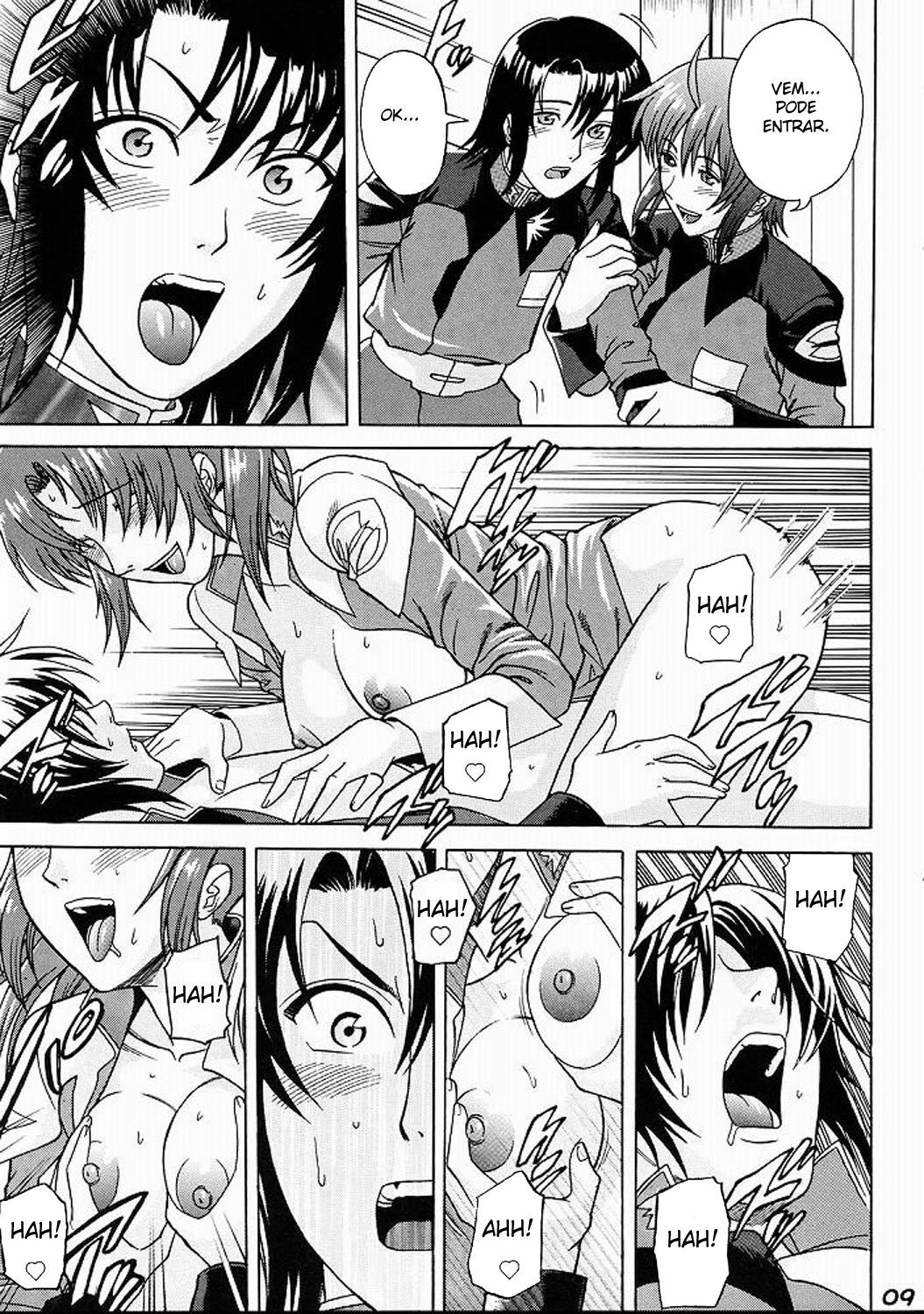 (C68) [Bakuretsu Fusen (Denkichi)] Burst!! Vol. 3 (Mobile Suit Gundam SEED DESTINY) [Portuguese-BR] [BartSSJ] page 8 full