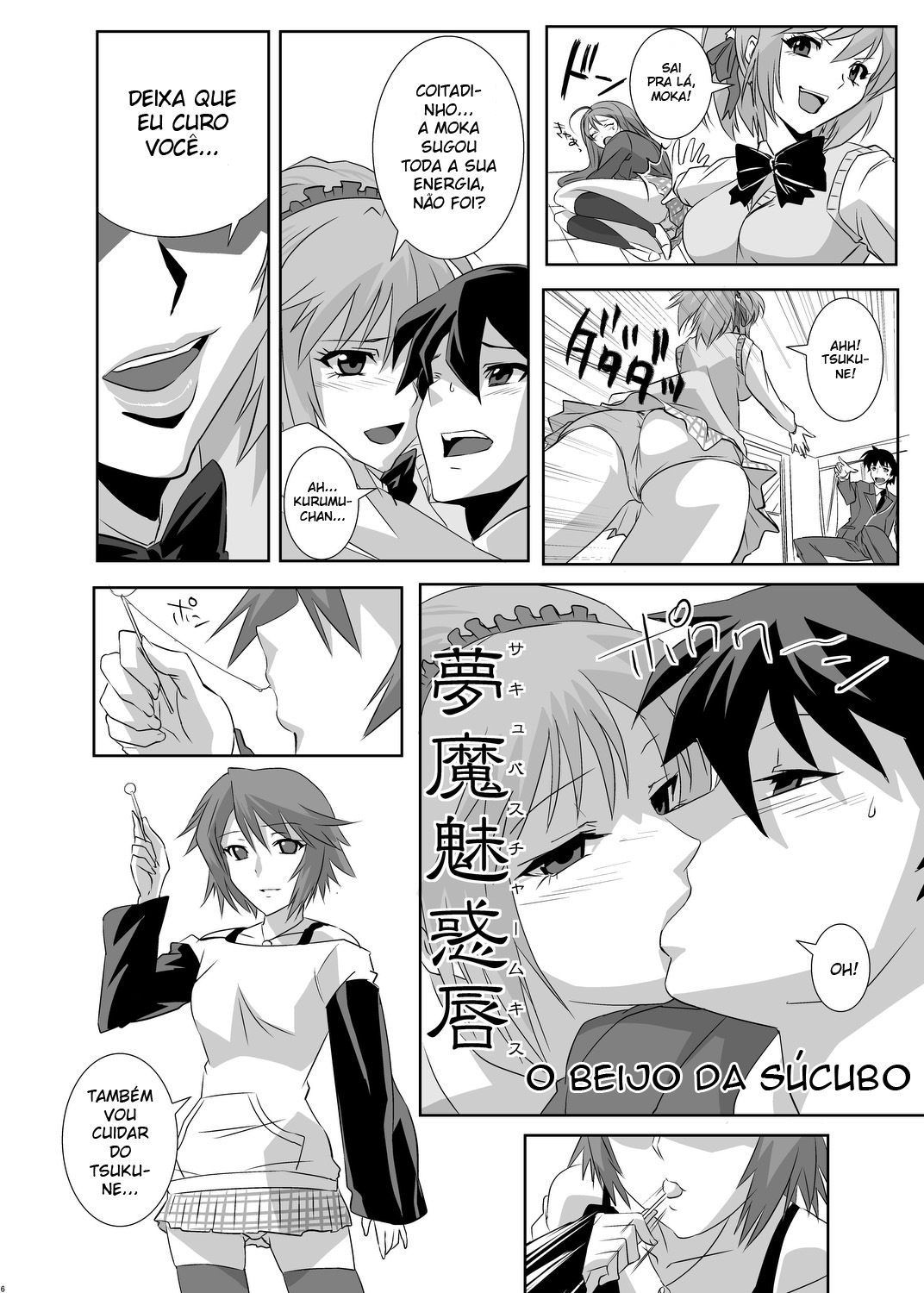 [Kamoro-Sa-Z (Oobanburumai)] Kapuchuu to Vampire (Rosario + Vampire) [Portuguese-BR] [BartSSJ] [Digital] page 6 full