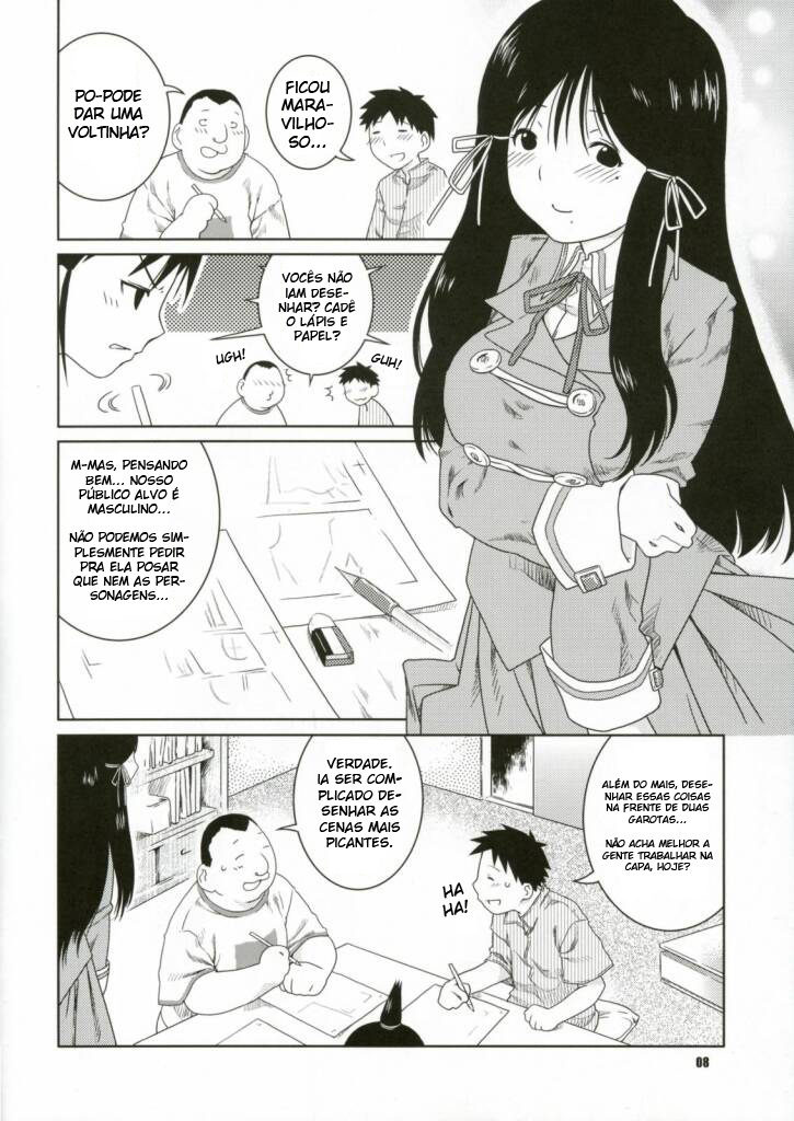 (C67) [Nekomata-ya (Nekomata Naomi)] Fude to Boin (Genshiken) [Portuguese-BR] page 8 full