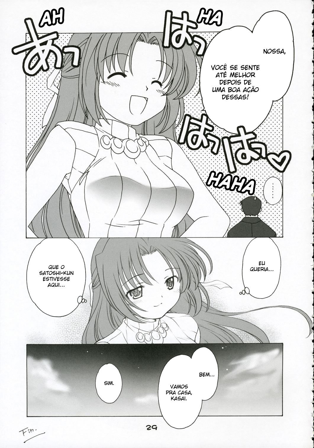 (C69) [Purin Yokochou (Ouka Sushi)] Mion Shion (Higurashi no Naku Koro ni) [Portuguese-BR] page 28 full