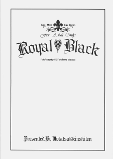 (C71) [UOTATSU18KINSHITEN (Fujimori Saya)] Royal Black (Fate/hollow ataraxia) - page 2