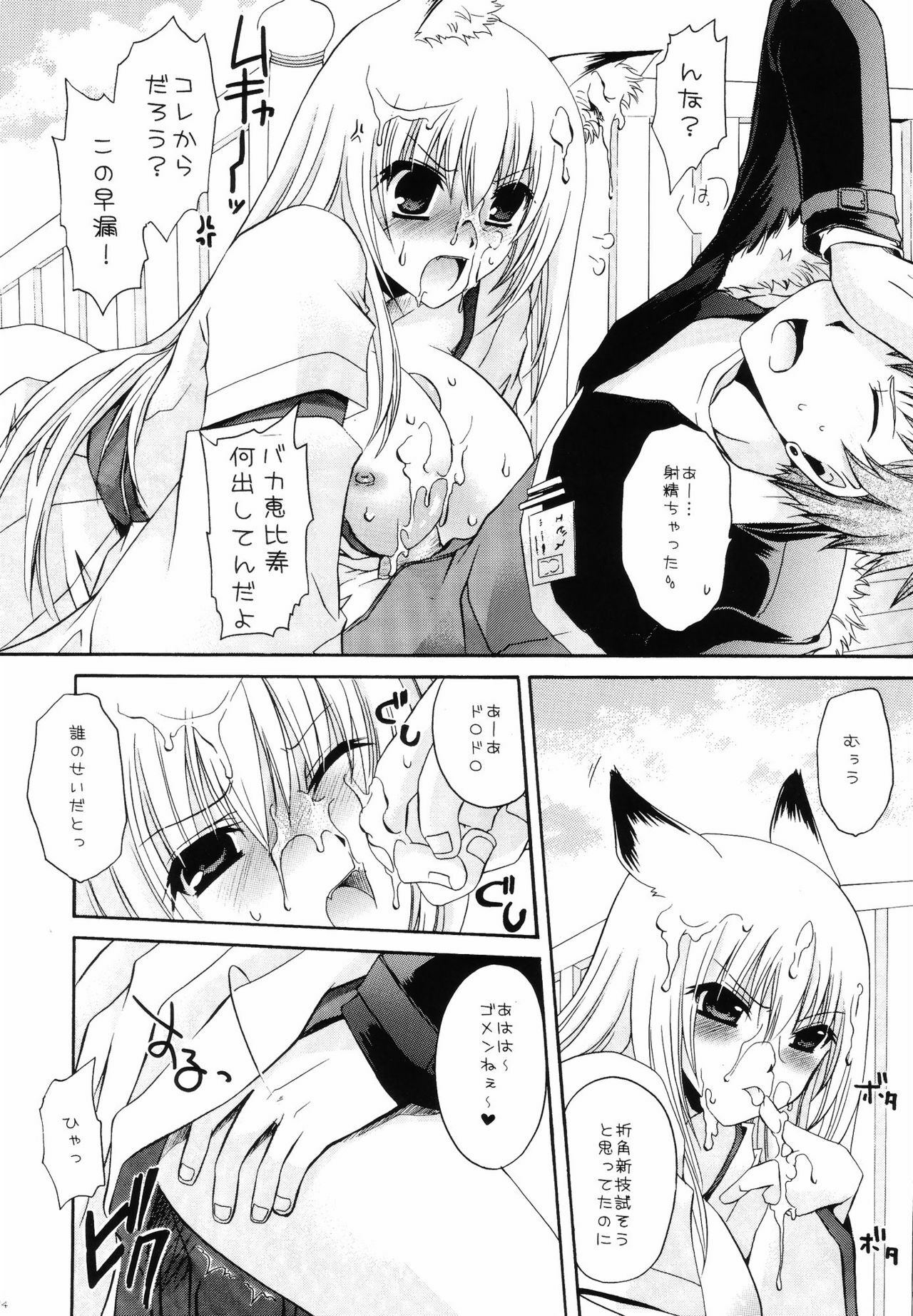 (C75) [UNIYA (Shinonome Ryuu)] Kami-sama Ijiri (Wagaya no Oinari-sama.) page 13 full