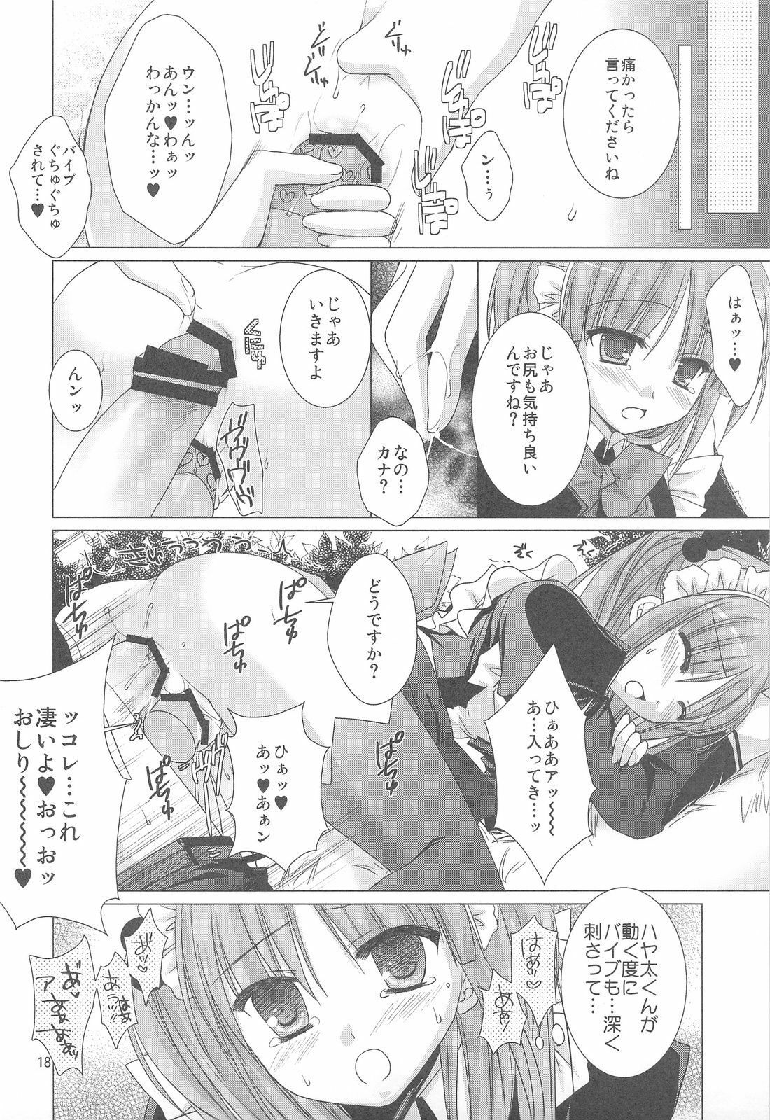 (C75) [Kokikko (Sesena Yau)] Chain (Hayate no Gotoku!) page 17 full