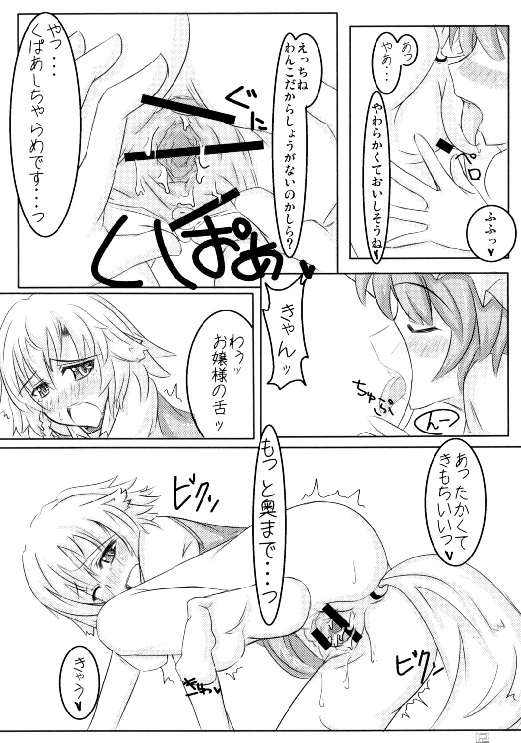 (Reitaisai 4) [Sweet Milk Shake (Tora)] Wanko-bun Hokyuu (Touhou Project) page 12 full