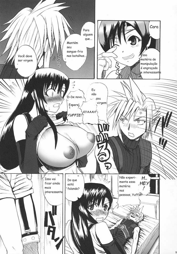 (C70) [Quick kick Lee (Yoshimura Tatsumaki)] Tokuresen Tabobi (Final Fantasy VII) [Portuguese-BR] page 4 full