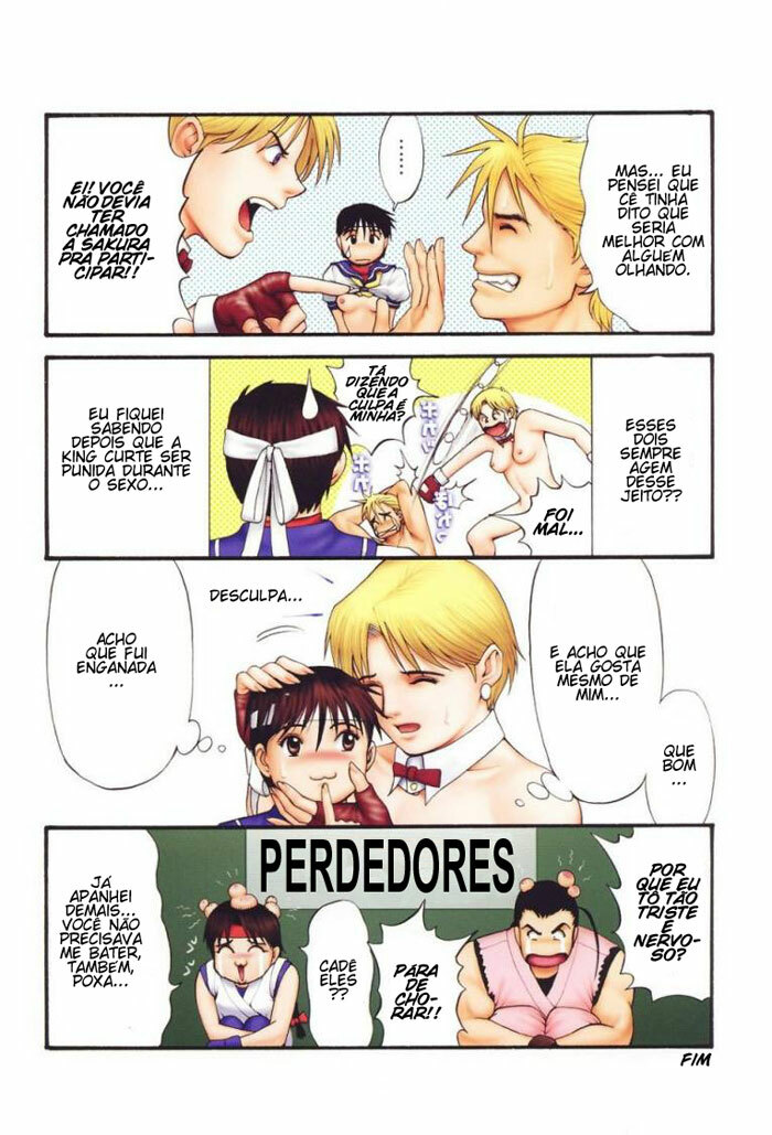 (C60) [Saigado] The Yuri & Friends Fullcolor 4 SAKURA vs. YURI EDITION (King of Fighters, Street Fighter) [Portuguese-BR] [GraphiComix] [Decensored] page 23 full