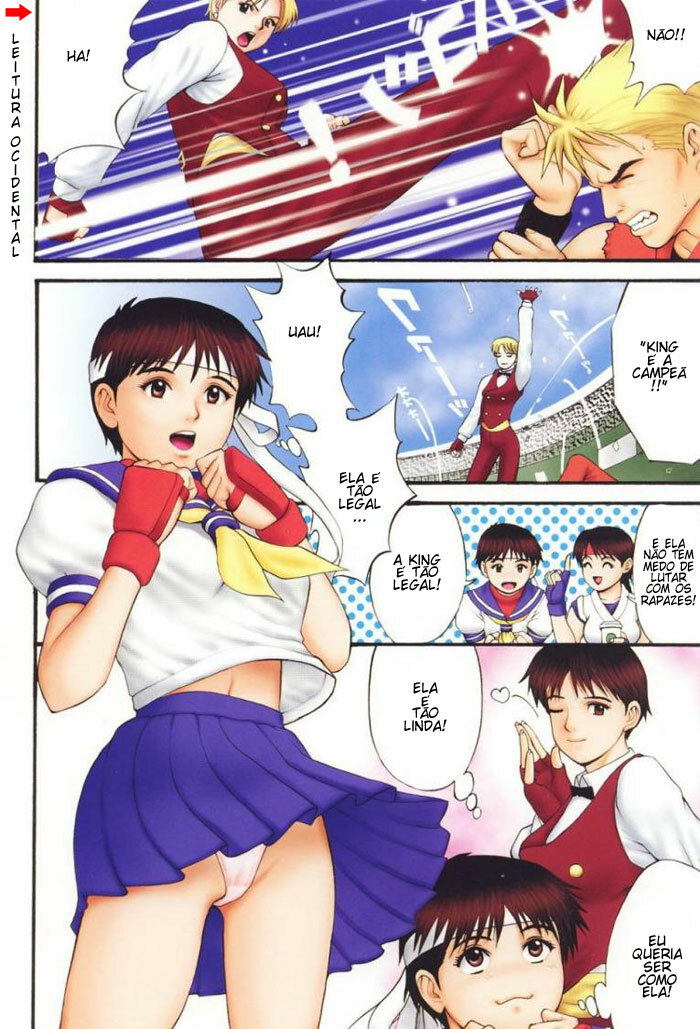 (C60) [Saigado] The Yuri & Friends Fullcolor 4 SAKURA vs. YURI EDITION (King of Fighters, Street Fighter) [Portuguese-BR] [GraphiComix] [Decensored] page 4 full