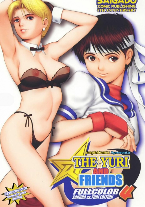 (C60) [Saigado] The Yuri & Friends Fullcolor 4 SAKURA vs. YURI EDITION (King of Fighters, Street Fighter) [Portuguese-BR] [GraphiComix] [Decensored]