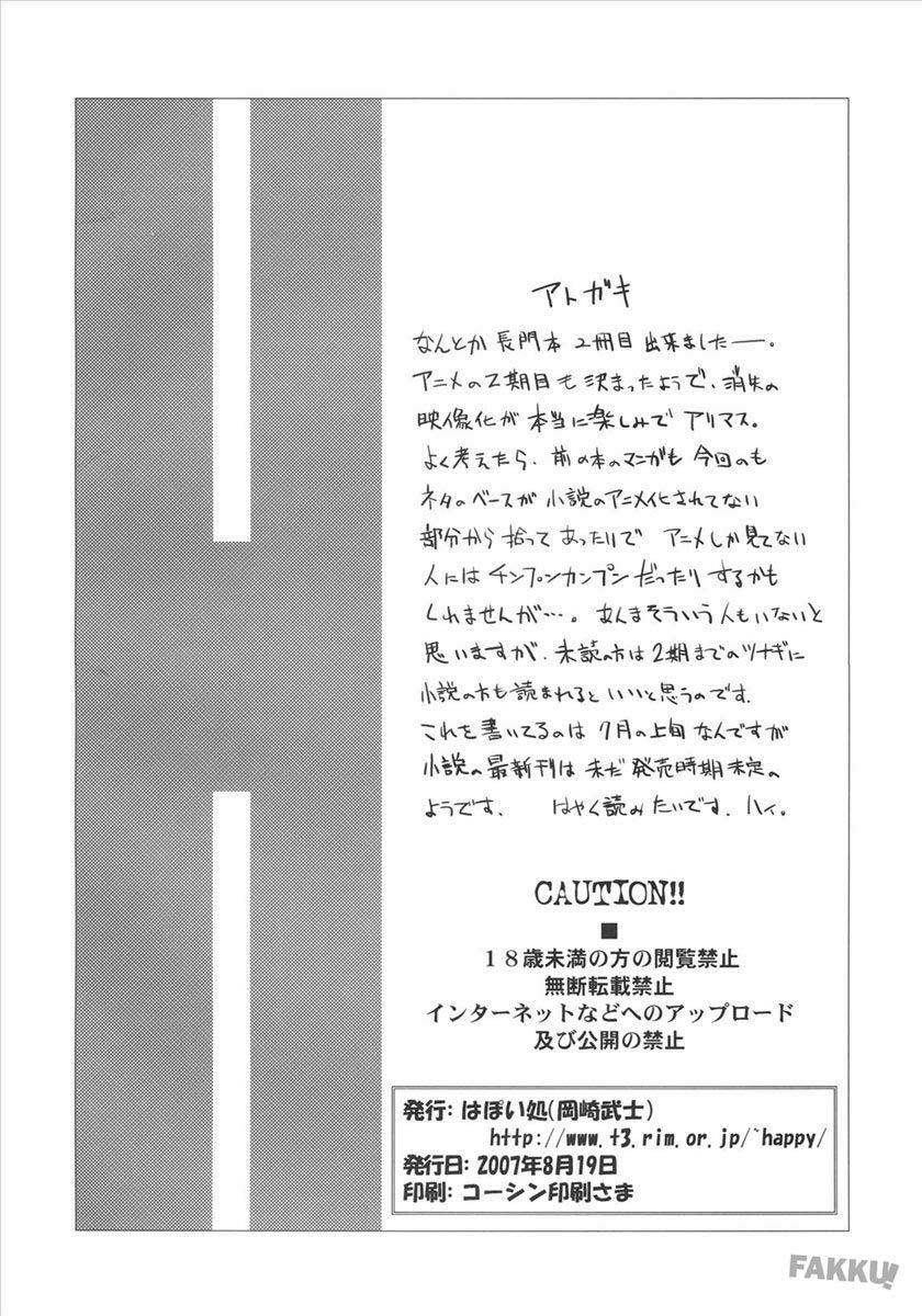 (C72) [Hapoi-dokoro (Okazaki Takeshi)] Arterna 2 (The Melancholy of Haruhi Suzumiya) [English] [FAKKU] page 26 full