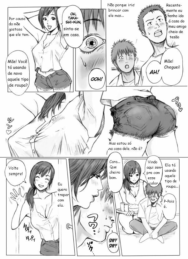 [REDLIGHT] Tomodachi no Haha o Okasu! ~Mou Gaman Dekinai~ [Portuguese-BR] [Hentai Brasil] page 4 full