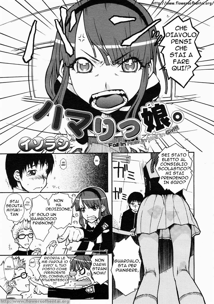 [Isorashi] Hamarikko. - Fall in Hole in Wall in Girl!! (Comic Megastore H 2005-04) [Italian] [Nabiki] [Decensored] page 2 full