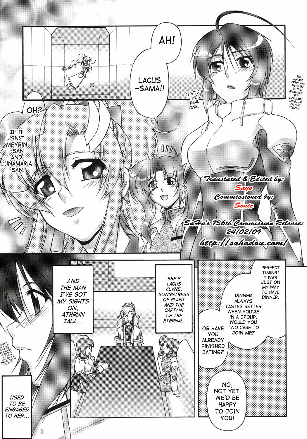 (C69) [GOLD RUSH (Suzuki Address)] Thank You! Lunamaria Route (Gundam SEED DESTINY) [English] [SaHa] page 4 full