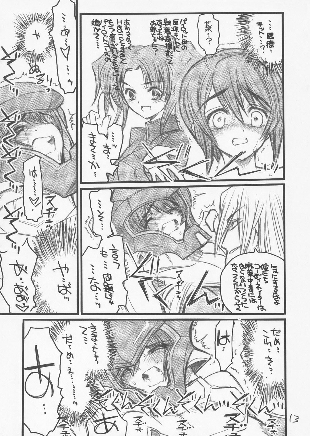 (CR37) [Akai Marlboro (Aka Marl)] Lunamaria-sama ga Taihen na Koto ni (Mobile Suit Gundam SEED DESTINY) page 12 full