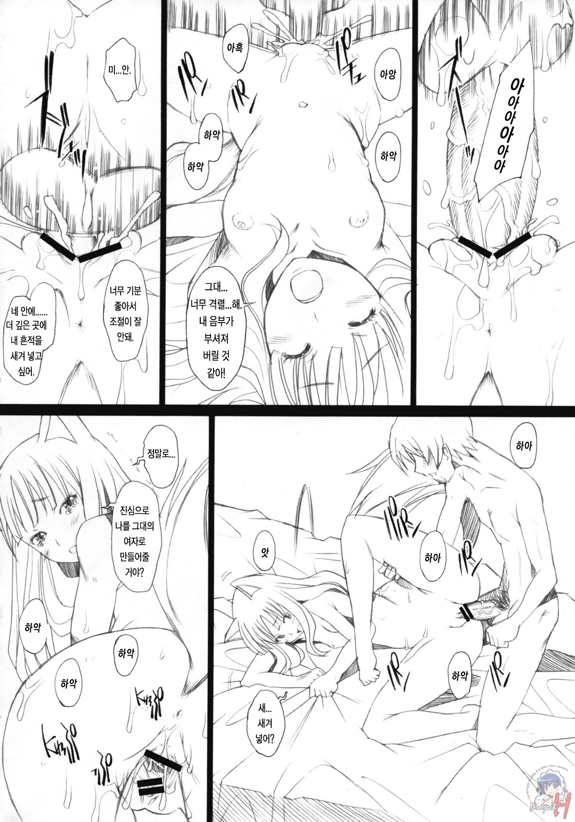 (SC38) [Kohakutei (Sakai Hamachi)] Ai ga Horohoro | 사랑이주르륵 (Spice and Wolf) [Korean] [Project H] page 11 full