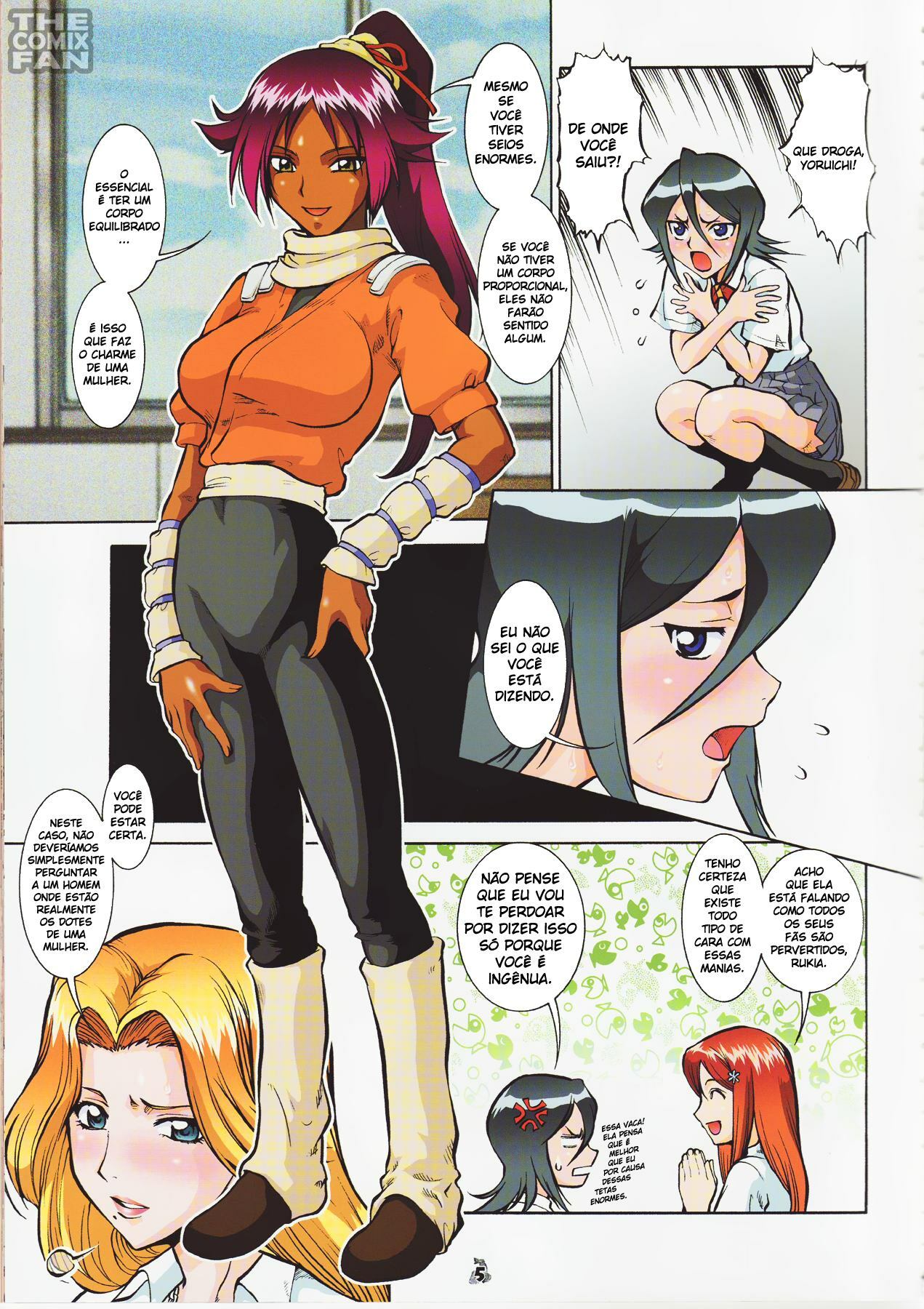 (C72) [Tsurikichi Doumei (Umedama Nabu)] Bari Etchi (Bleach) [Portuguese-BR] [The Comix Fan] page 5 full