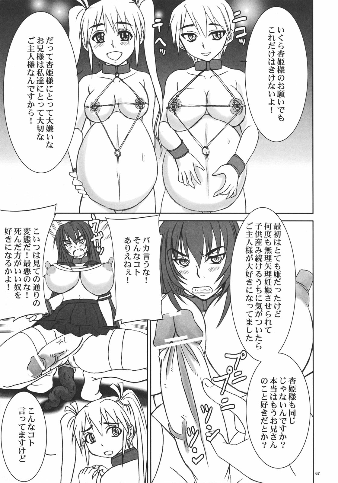 (C70) [Nozarashi (Nozarashi Satoru)] Kyouhime-sama wa Nikubenki page 66 full