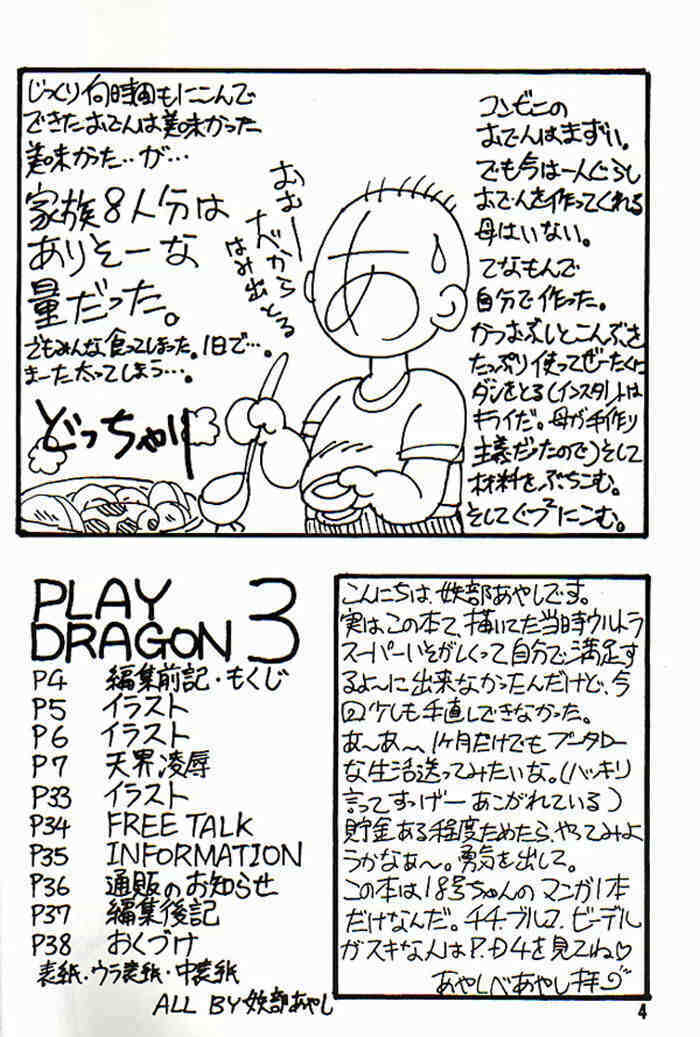 (CR14) [Ayashii Yatsura (Ayashi Ayashibe)] Play Dragon 3 (Dragon Ball Z) page 4 full