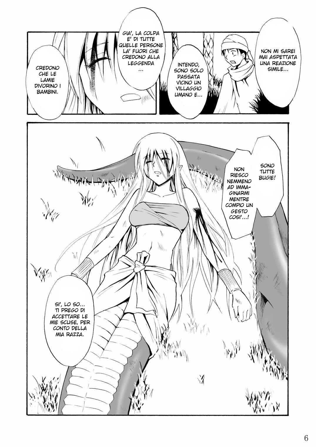 [Hibi Rakuraku (Aoki Kanji)] Pretty Lamia [Italian] [Hiso Hentai] [Digital] page 5 full