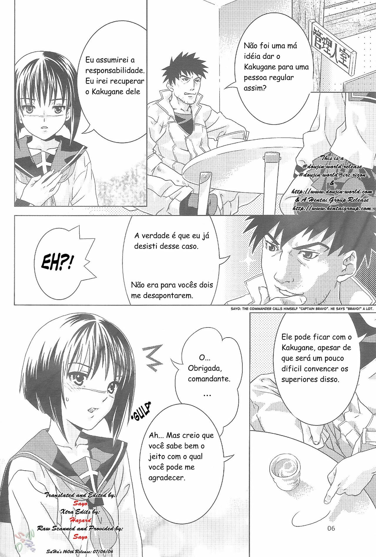 (ComiComi8) [Nekomataya (Nekomata Naomi)] Tetsu no Otome [A virgem de ferro] (Busou Renkin) [Portuguese-BR] page 5 full