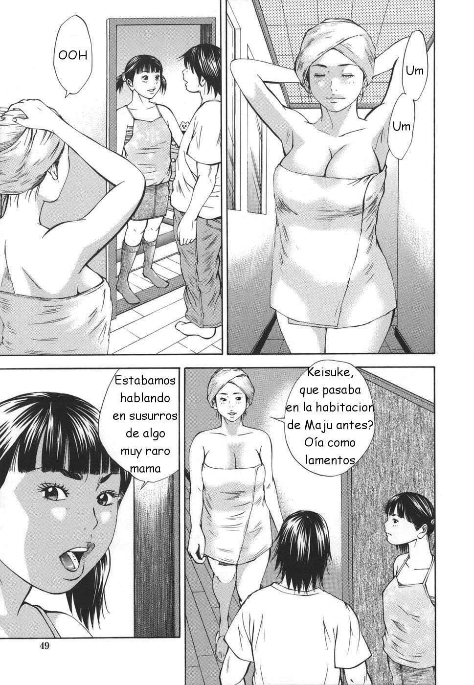 [Hagiwara Yutarou] Kinshin Goukan - Near Relation Rapes [Spanish] [Joselillo] page 49 full