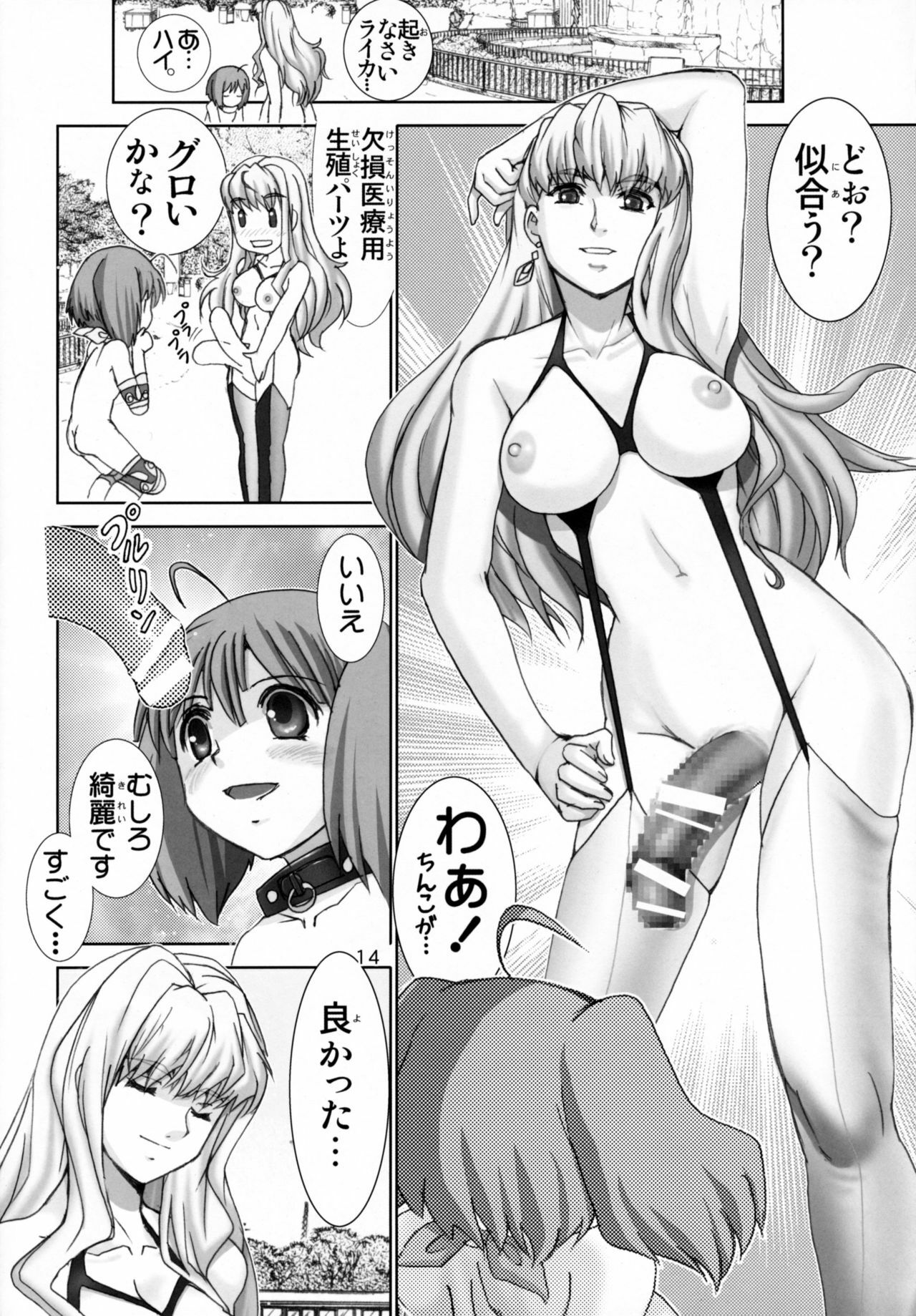 (ComiComi12) [Raijinkai (Haruki Genia)] Ranka no Jijou - Mesuinu Roshutsu Choukyou (Macross Frontier) page 13 full