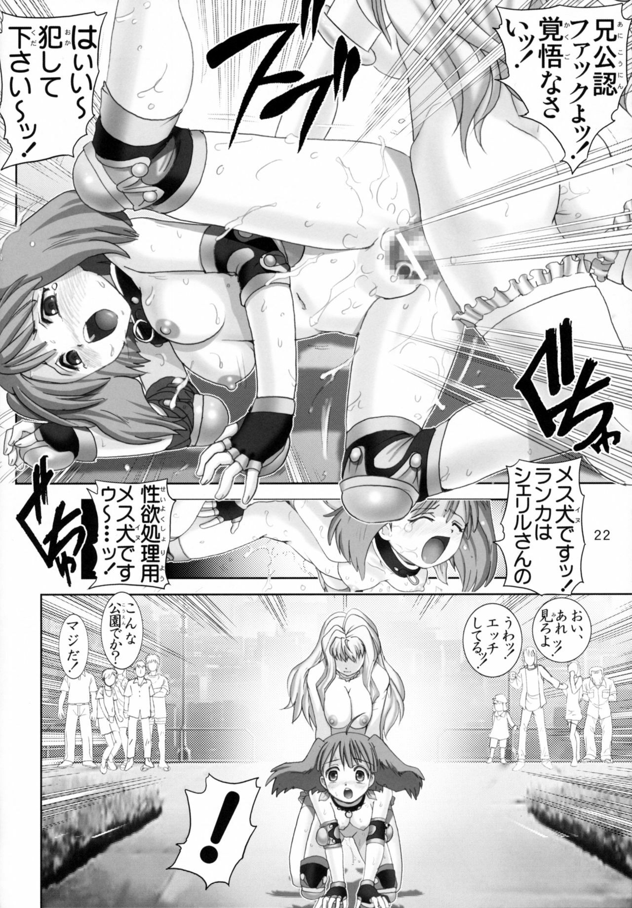 (ComiComi12) [Raijinkai (Haruki Genia)] Ranka no Jijou - Mesuinu Roshutsu Choukyou (Macross Frontier) page 21 full