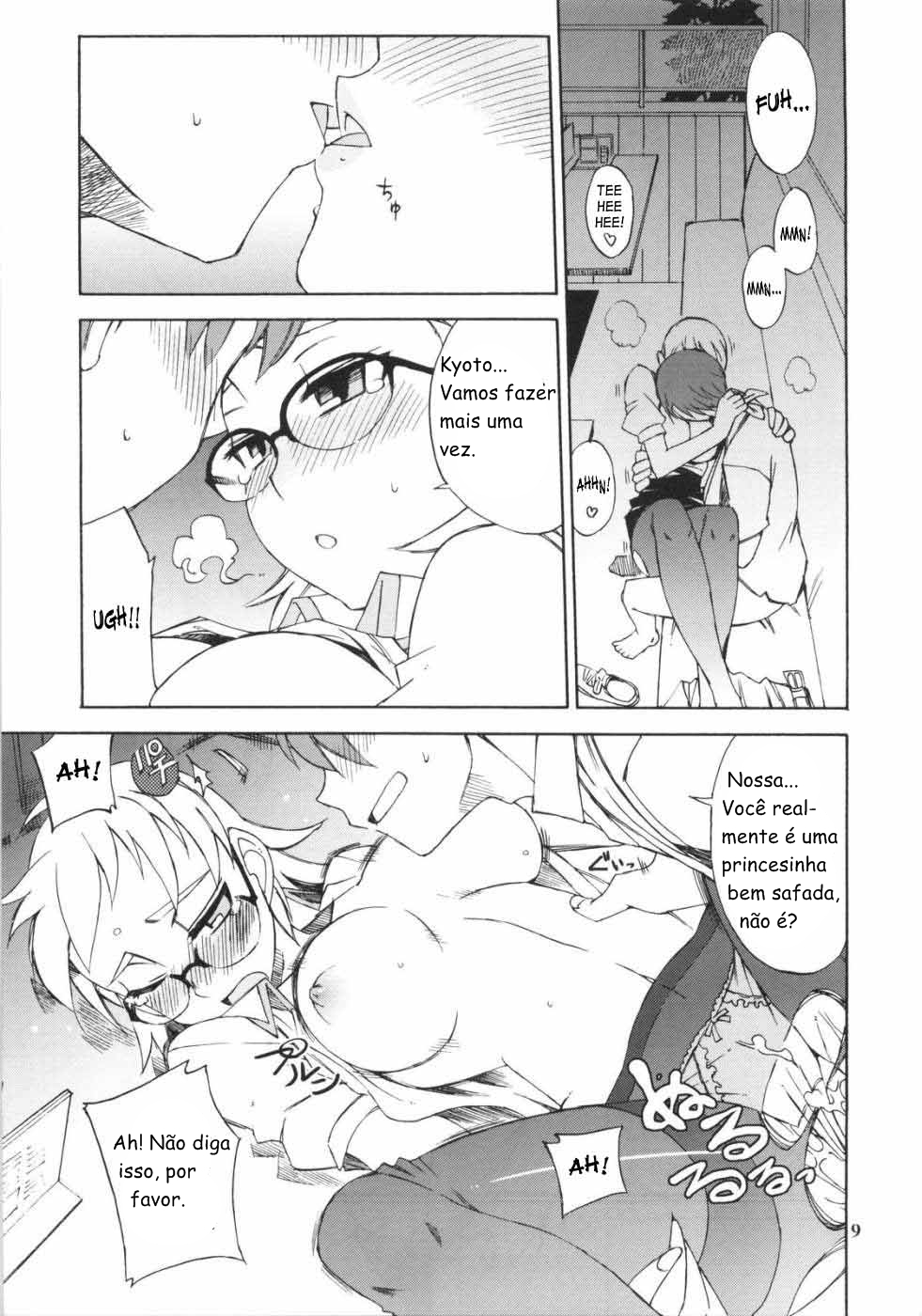 [WiNDY WiNG (Kusanagi Tonbo)] Glasses Black + | A Princesa e o Plebeu no Aeroporto [Portuguese-BR] [Excel] page 8 full