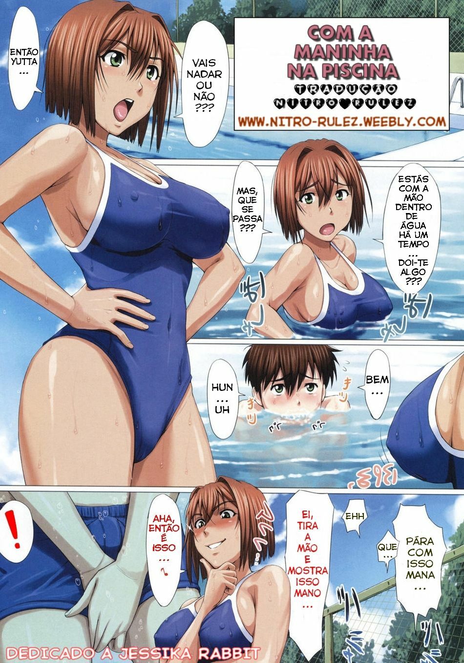 [2gou] Kibun Shidai | Com A Maninha Na Piscina (COMIC Megastore 2008-07) [Portuguese-BR] [Nitro Rulez] page 1 full