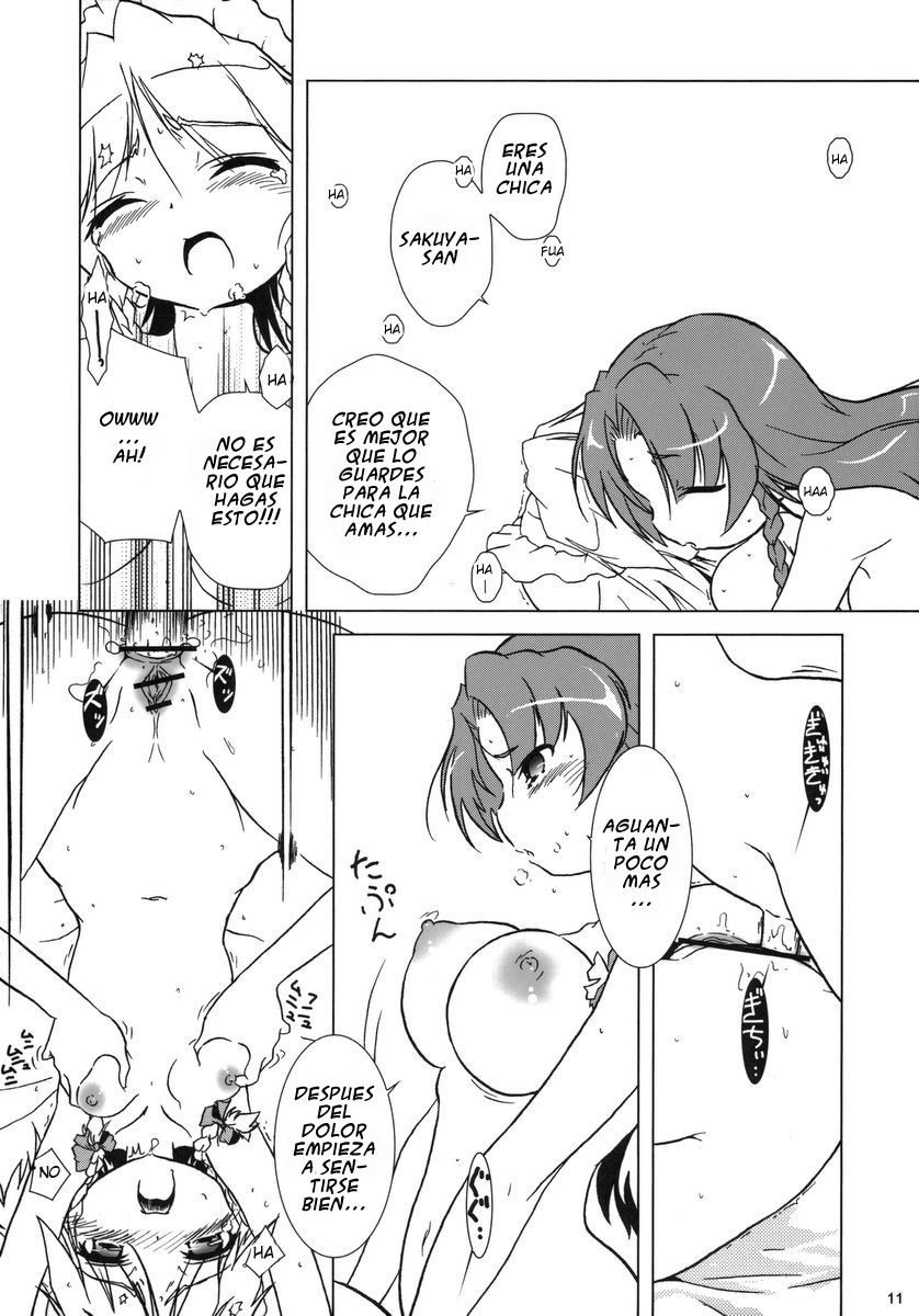 (C70) [Gutenberg no Musume (KnightO Satoshi)] Kajin Komusume Chuuka na Meiling! | Bloom Human Main Point (Touhou Project) [Spanish] [Touhou Hentai] page 11 full