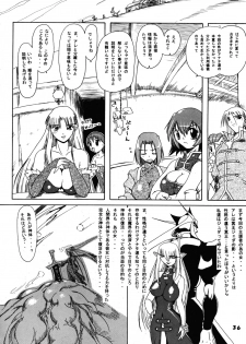 (SC24) [Furuya (Take)] Kakugee Zanmai 4 (Darkstalkers, SoulCalibur) - page 35