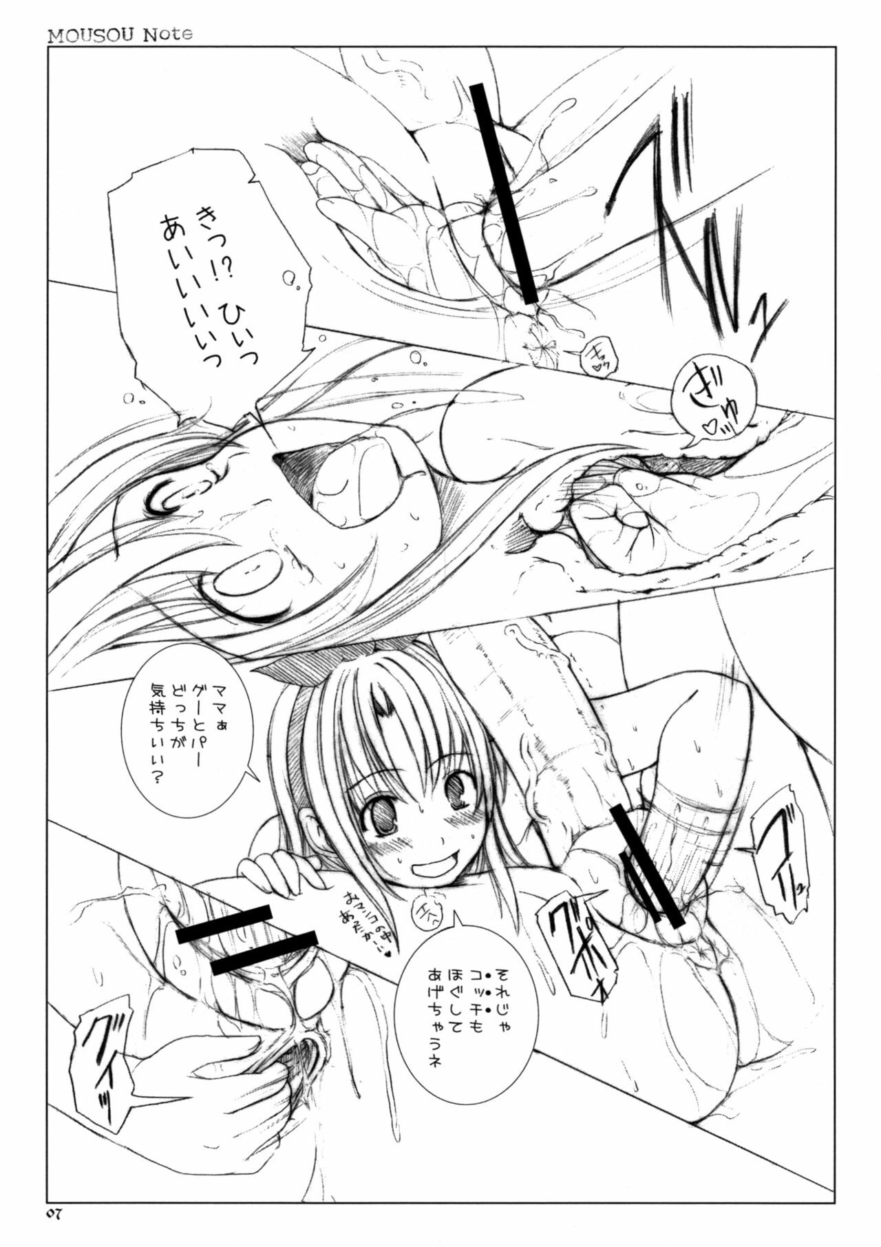 (C75) [KESSON SYOUJYO] Mousou Note page 7 full