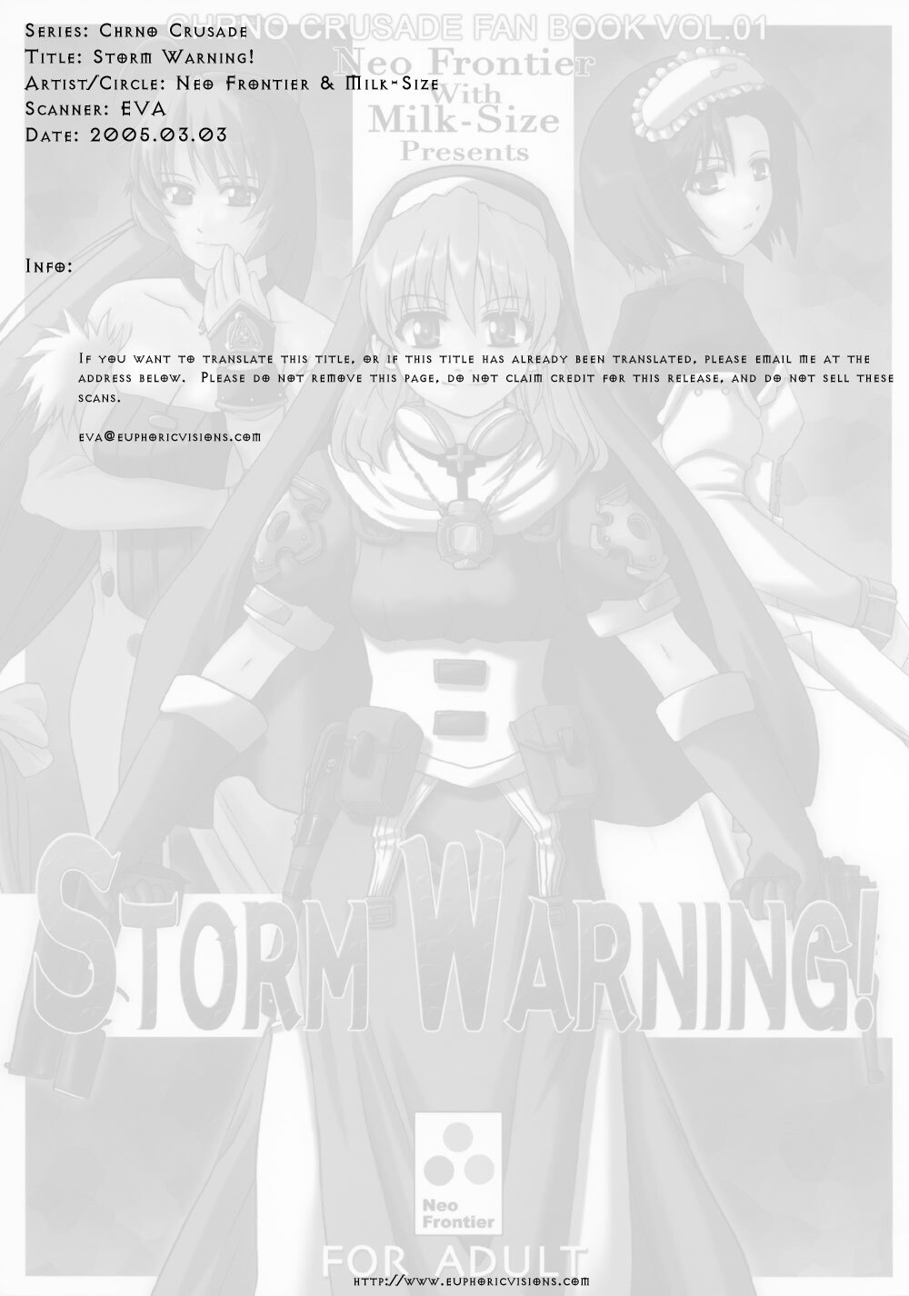 [Milk Size, Neo Frontier (Karin Akira, Sessa Takuma)] Storm Warning (Chrono Crusade) page 2 full