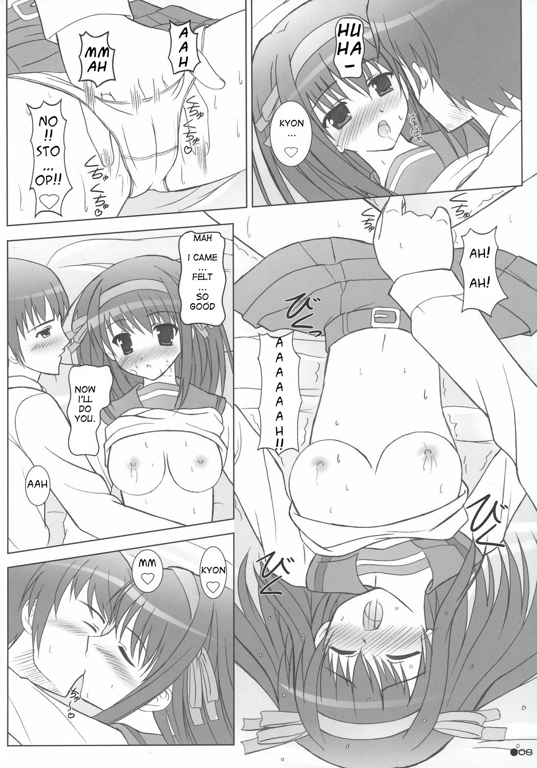 [Turning Point (Uehiro)] Harukyon no Ecchi Hon (The Melancholy of Haruhi Suzumiya) [English] page 7 full