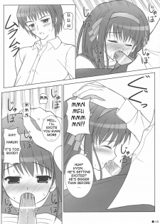 [Turning Point (Uehiro)] Harukyon no Ecchi Hon (The Melancholy of Haruhi Suzumiya) [English] - page 9