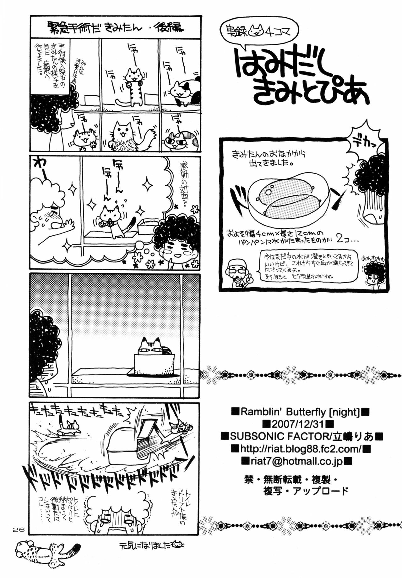 (C73) [SUBSONIC FACTOR (Tajima Ria)] Ramblin' Butterfly [night] (BLEACH) page 25 full