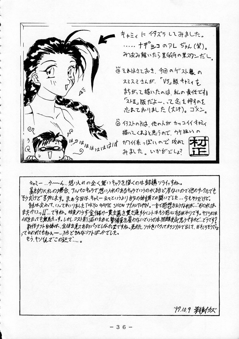 (CR22) [White Elephant (Various)] Cammy Shousa Kannou Shashinshuu (Street Fighter) page 35 full