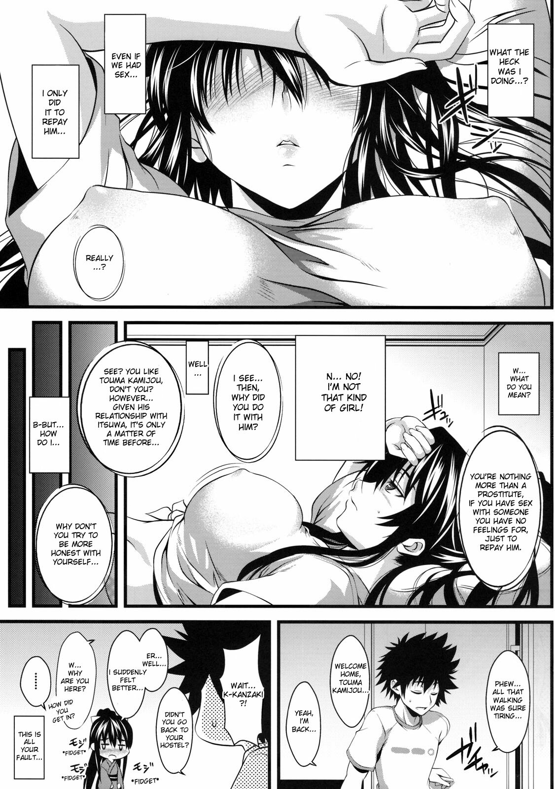 (COMIC1☆3) [SAZ (soba, Soukurou)] Amakusa Moyou na Ni % (Toaru Majutsu no Index) [English] [desudesu] page 4 full