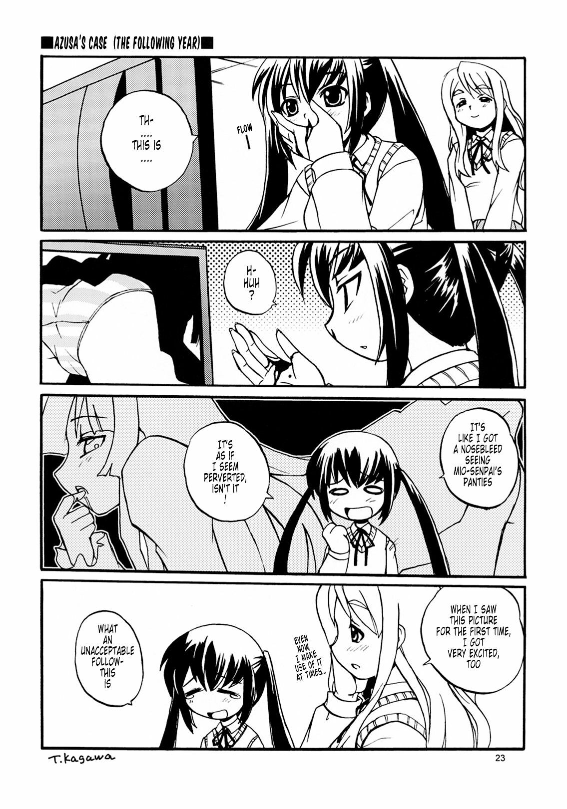 (COMIC1☆3) [Sukapon-dou (Kagawa Tomonobu, Yano Takumi)] Lazy Lazy (K-ON!) [English] [Tonigobe] page 22 full