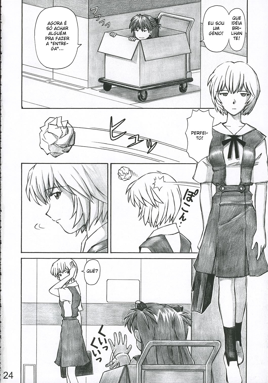 (C69) [TENGU NO TSUZURA (Kuro Tengu)] MERRY BOX (Neon Genesis Evangelion) [Portuguese-BR] [BartSSJ] page 23 full