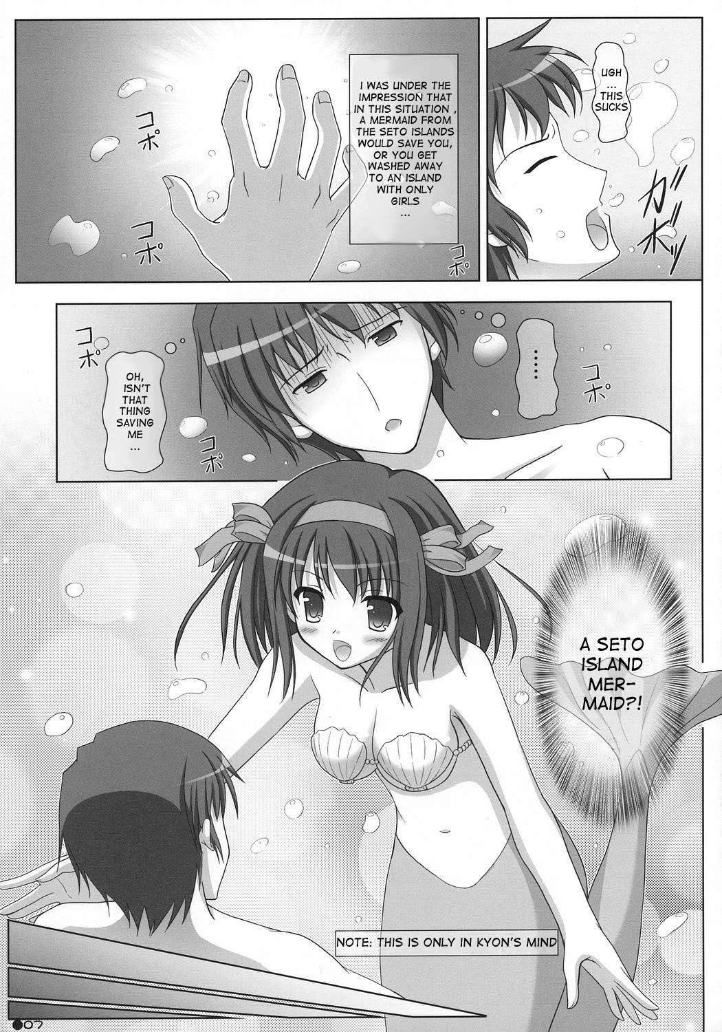 (C72) [Turning Point (Uehiro)] Harukyon no Ecchi Hon 4 (The Melancholy of Haruhi Suzumiya) [English] [ashura_atsu] [Decensored] page 6 full