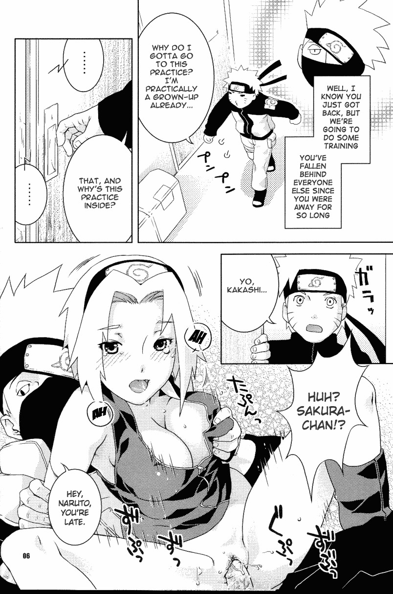 (ComiComi8) [Nekomataya (Nekomata Naomi)] Kanhi Zakura (Naruto) [English] [Bakafish] [Decensored] page 5 full