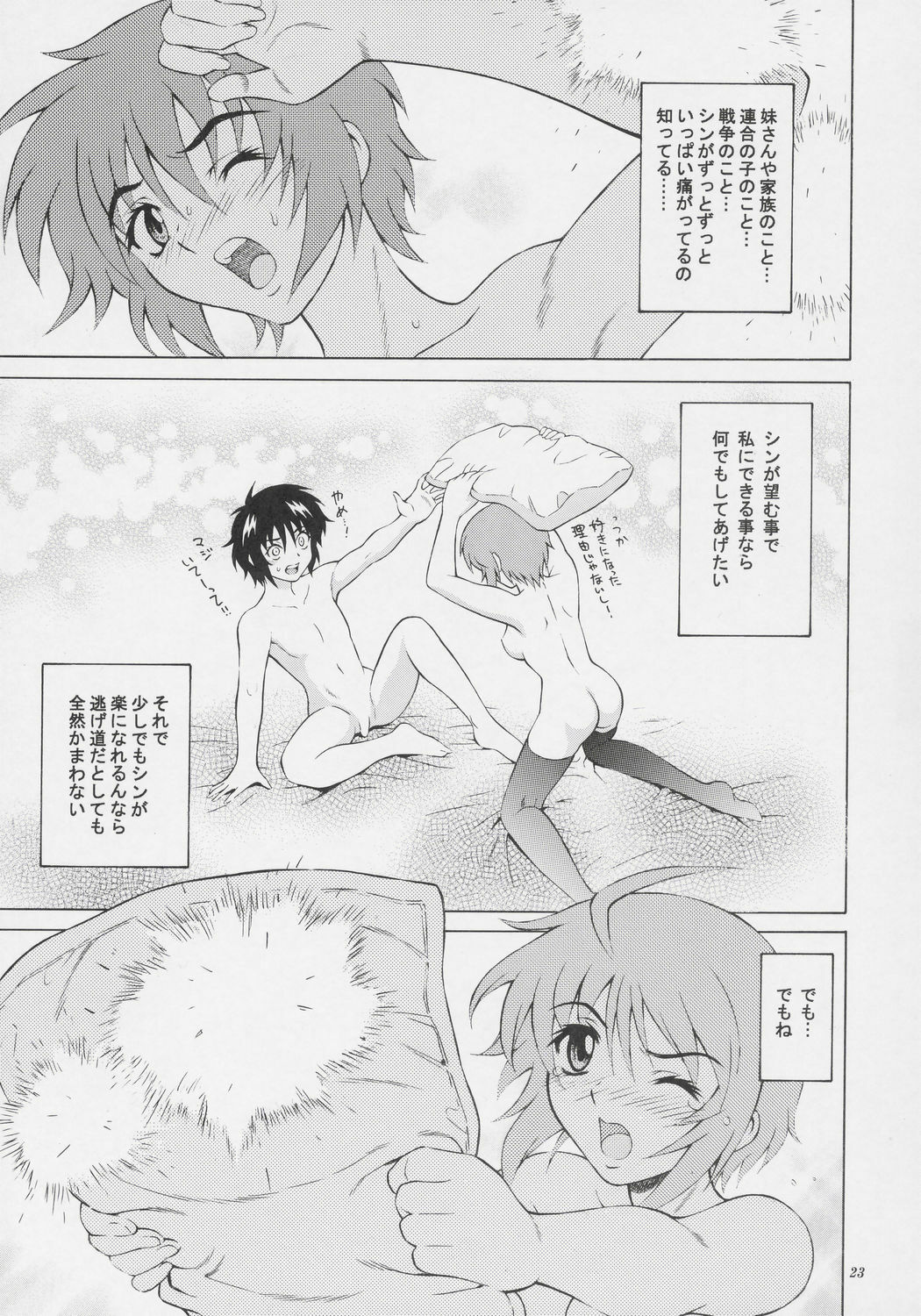 (C69) [GUST (Harukaze Soyogu)] Burning!! 2 (Mobile Suit Gundam SEED DESTINY) page 22 full