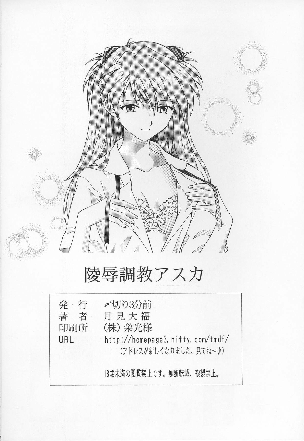 (C71) [Shimekiri Sanpunmae (Tukimi Daifuku)] Ryoujoku Choukyou Asuka (Neon Genesis Evangelion) page 22 full