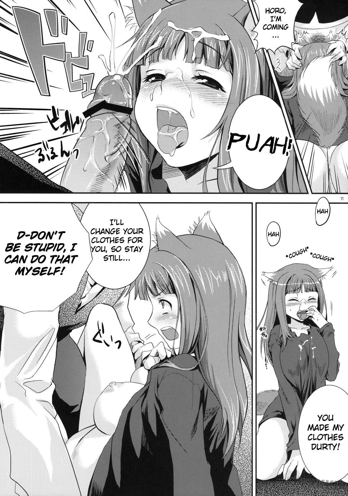 (COMIC1☆3) [Koakuma Sageha (Sage Joh)] Ookami to Mitsu Ringo (Spice and Wolf) [English] [FAKKU] page 10 full